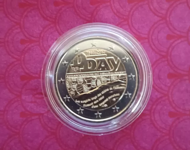 PIECE  2€ COMMEMORATIVE  DDAY 2014 neuve