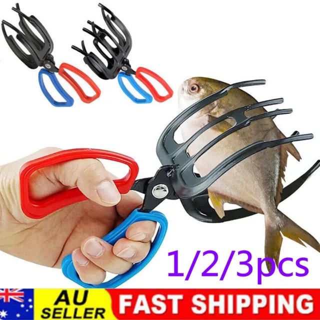 1/2/3pcs Fishing Pliers Gripper- Metal Fish Control Clamp Claw Tong Grip Tackle