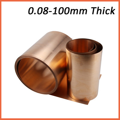 Beryllium Copper Sheet 0.08-120mm Roll Plate BeCu Foil Panel Strip 200mm * 200mm
