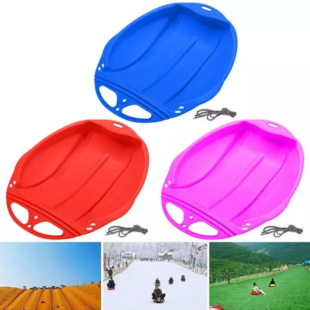 Heavy Duty Snow Sled - Winter Snow Sledge Toboggan Winter Toy for Kids and