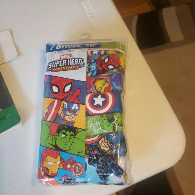 Marvel Super Hero Adventures Toddler Boys Briefs  7 pack (2T/3T)