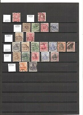 N°928 - Empire Allemand ( 1875-1916 ) - 22 timbres oblitérés