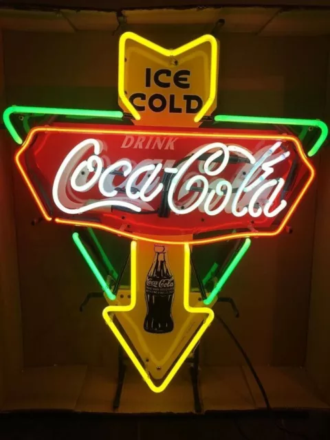 Ice Cold Drink Coca Cola 20"x16" Neon Light Lamp Sign With HD Vivid Printing