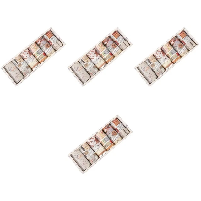 4 Cajas Vacaciones Decorativa Washi Cinta Adhesiva Pro Decoración Regalo Artesanía Hágalo usted mismo