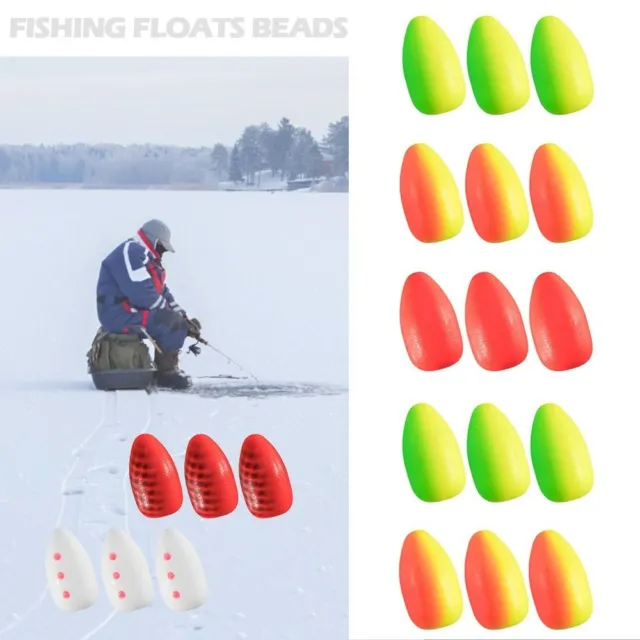 FOAM FLOATS BALL Fishing Cork with Pipe Plug Fishing Floats Beads Beans  $5.54 - PicClick AU