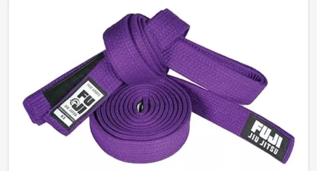 Fuji Deluxe Premium Pearl Weave Jiu Jitsu Brazilian BJJ Belt Size A3 Purple