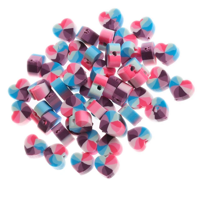 300 Pcs Abstandsperlen Liebesperlen Aus Weicher Keramik Handschmuck Dichtung