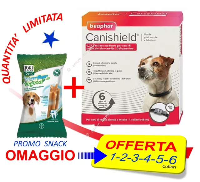 Beaphar Canishield (+PS)  Collare antiparassit. CANE piccolo (48 cm) = $calibor