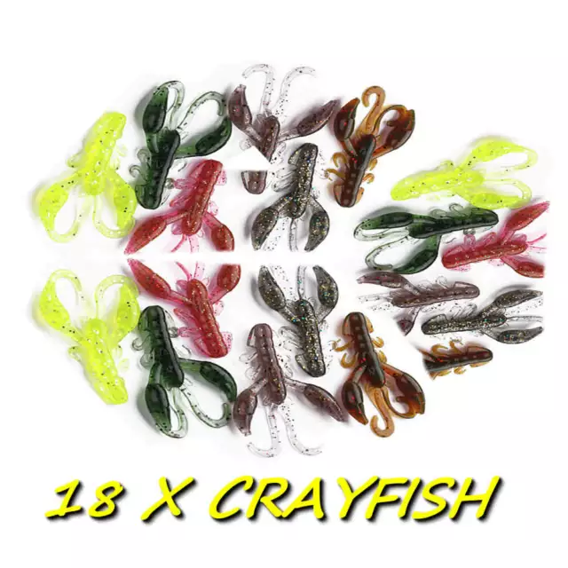 18 X PERCH crayfish soft fishing lure insect jig chub Drop Shot bait UK  SELLER £5.49 - PicClick UK