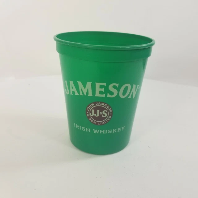 Jameson Irish Whiskey Reusable Plastic Cup Small Green