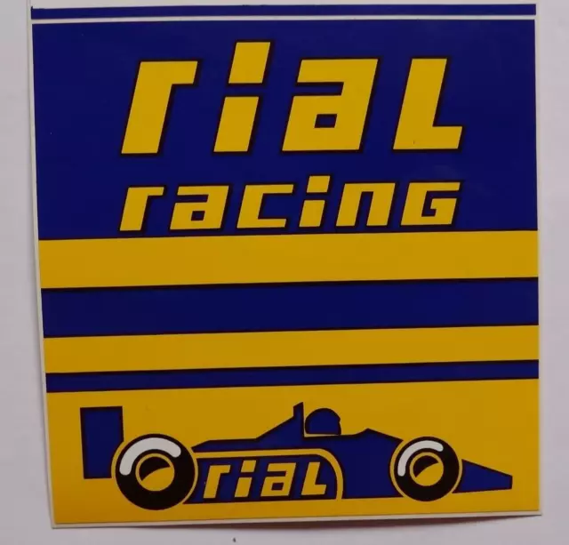 Werbe-Aufkleber RIAL Racing Felgen 12x12 cm F1 Formel Eins Motorsport Oldtimer