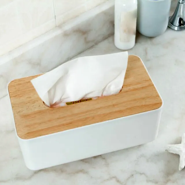 Tissue Box Cover Holder Napkin Paper Dispenser Storage Case Organizer Rectangle