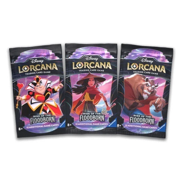 DISNEY LORCANA TRADING Card Game Rise Of The Floodborn Booster Pack X3 PRE ORDER £35.00 DISNEY LORCANA TRADING Card Game Rise Of The Floodborn Booster Pack X3 PRE ORDER £35.00