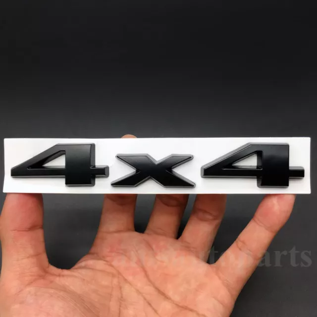 Metal Chrome Black 4X4 Car Auto Emblem Trunk Rear Tailgate Badge Decal Sticker