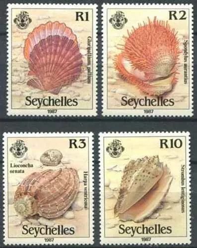 Timbres Coquillages Seychelles 623/626 ** (72657EZ)