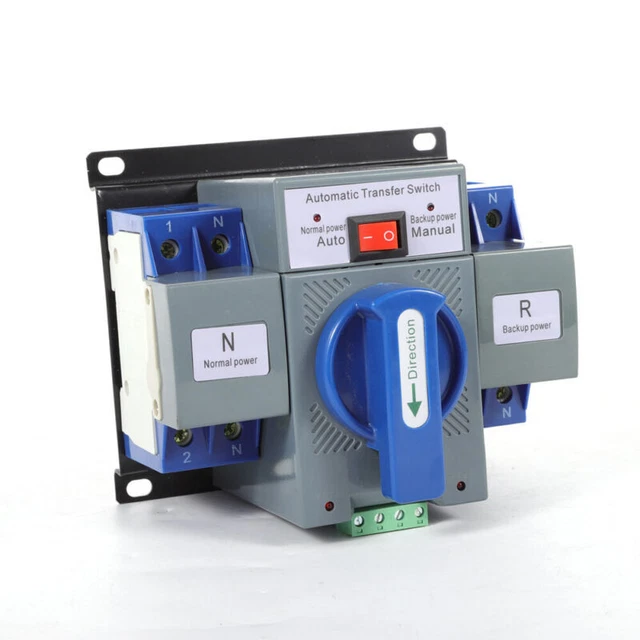 63A 4P Dual Power Automatic Transfer Switch 110V Generator Changeover Switch 60hz