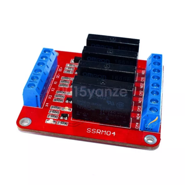 5V 4 Channel Solid State Relay Module Board SSR Switch for Arduino