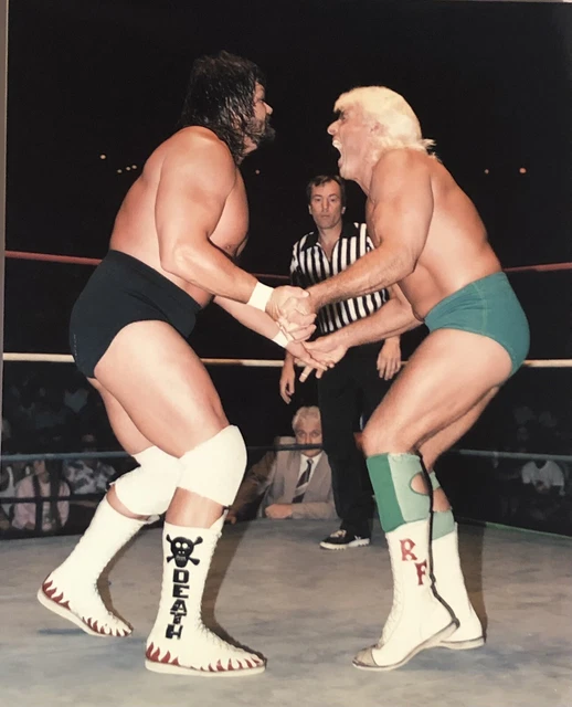 80’S PRO WRESTLING PHOTOS DR DEATH STEVE WILLIAMS Vs RIC FLAIR 7.99