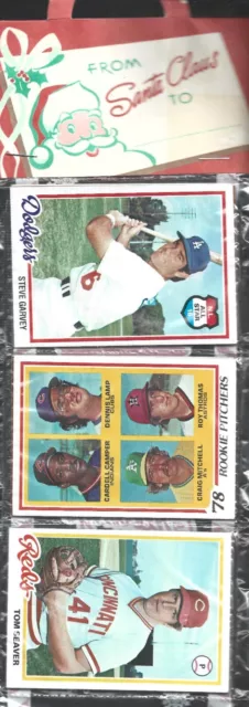 Unopened 1978 Topps Baseball Christmas Rack Pack Tom Seaver-Steve Garvey + RC's!