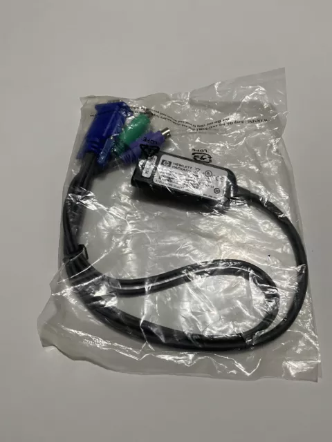 NEW HP 262588-b21 CAT5 PS/2 KVM IP Console Interface Adapter Cable 2