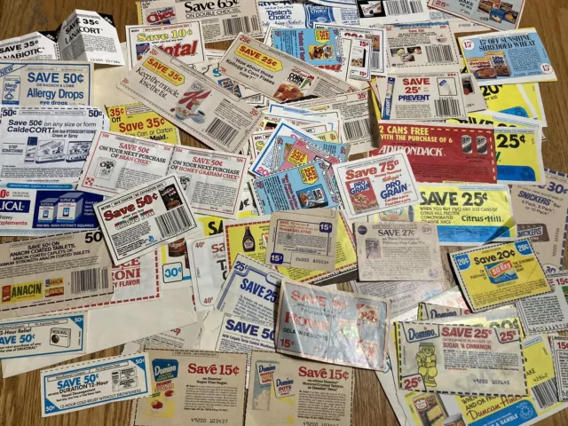 Huge Lot Vintage Mfg. Coupons No Exp. Date 1970’s + Food, Health & Beauty + More