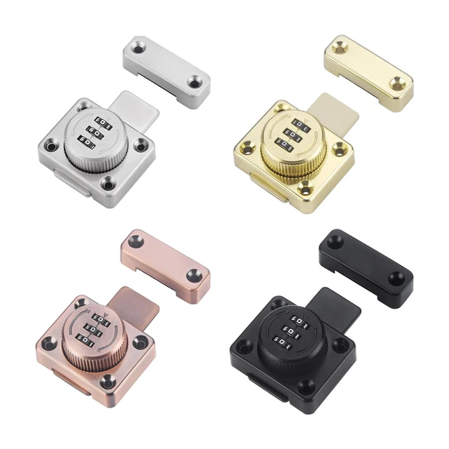 Mechanical Password Rotary Hasp Locks Sliding Door Lock for Cabinets Garage