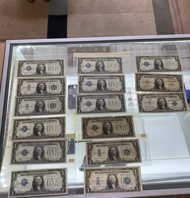 $1 Silver Certificate Lot Of 15