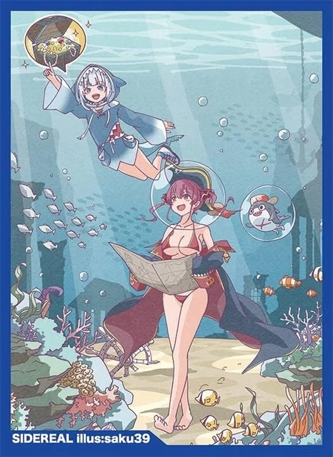 HOLOLIVE ENGLISH GAWR Gura Doujin Card Sleeve Protector from Japan $37.00 -  PicClick
