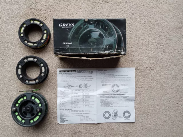 SPARE SPOOL FOR Greys Grx Grxi Fly Reel 7/8 Black £8.00 - PicClick UK