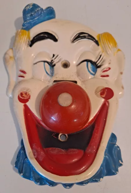 Antique 1950’s Clown Face Wall Light Switch “FLICKO” Falcon Plastic Products