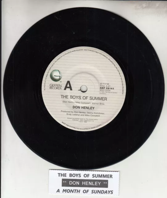 EAGLES - Get Over It ~ Geffen Records 45 RPM 7 Vinyl Record