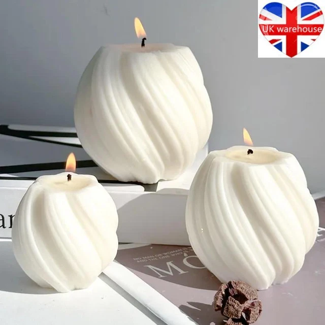 3D Silicone Candle Molds DIY Wave Irregular Candles Making Mould Decors Sets