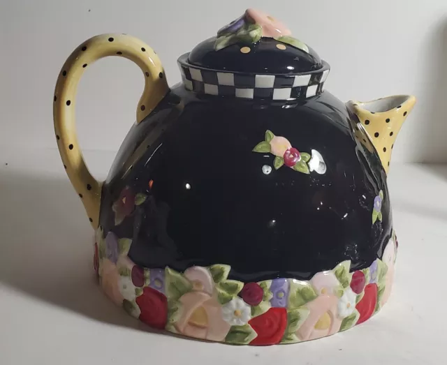 Mary Engelbreit Teapot Cottage Rose