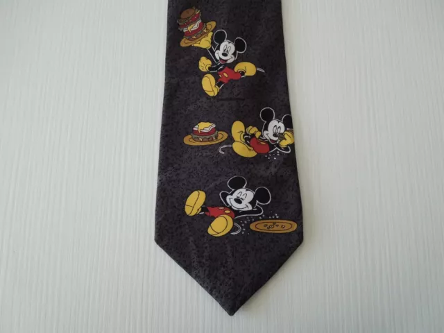 Disney Mickey Poly Tie Poliestere Cravatta Made In Italy 2043