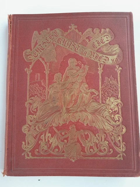 BUCH ANTIK 1871 Deutsche Kunst In Bild Und Lied Herausgegeben Von