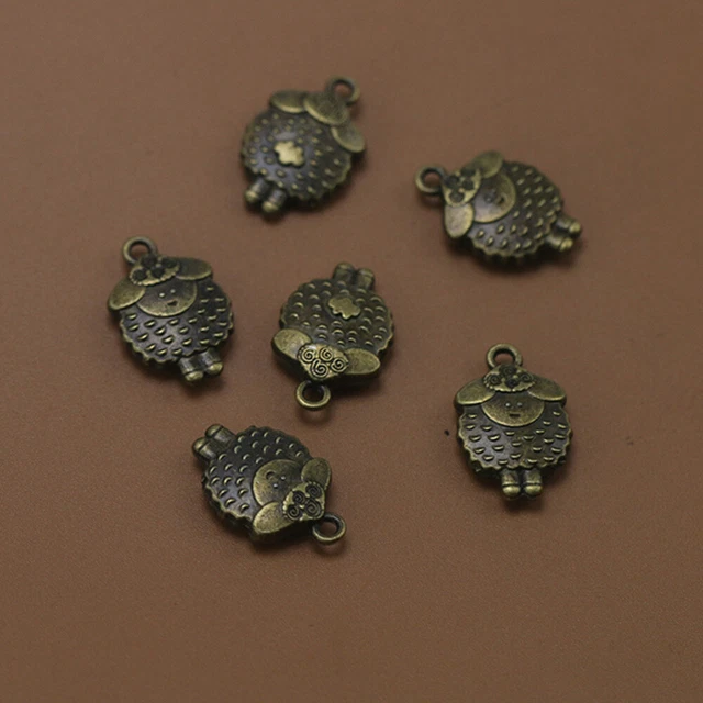 20 Pcs Anhänger Aus Legierung DIY Charms Charme Altes Silber