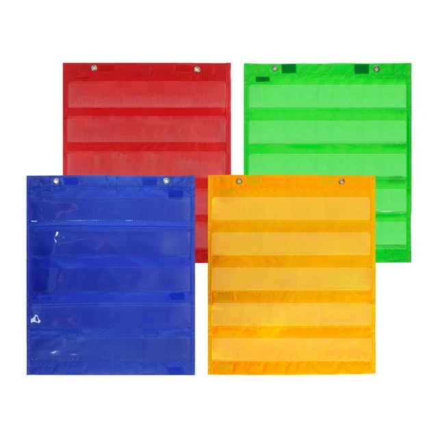 WALL HANGING TEACHING Aids Pocket Chart Class Schedule Learning