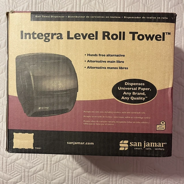 New in Box San Jamar Integra Lever Paper Towel Dispenser Black Pearl SAN T850TBK