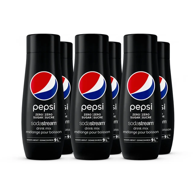 6 X PEPSI Zero Sugar Flavour for SodaStream 440mL Canadian 84.00