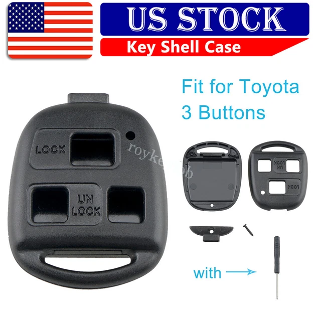 3 Buttons Smart Remote Key Fob Shell Car Case 3B for 2007 2008 2009 Lexus RX350