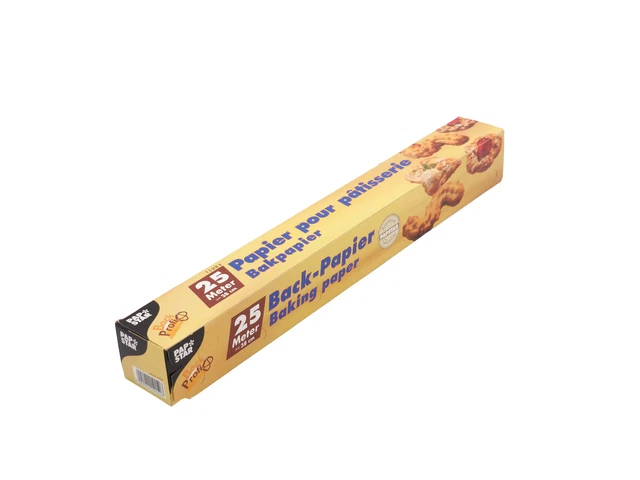 Toppits Backpapier 8 M Rolle, 38 Cm Breit – Antihaft-Struktur, Beidseitig Silikonbeschichtet, Hitzebeständig Bis 220°C (2er Pack)