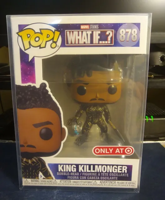 Funko POP! Marvel Studios. What If...? King Killmonger Bobble-Head #878.