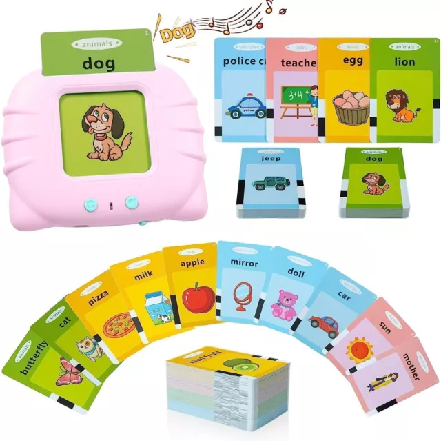 Talking Flash Cards for Toddlers 224 Words Learning Toys Preschool Audible Toy