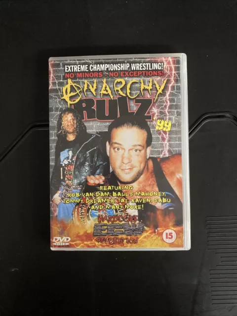 *RARE* ECW Anarchy Rulz 1999 DVD RVD Rob Van Dam Raven Paul Heyman