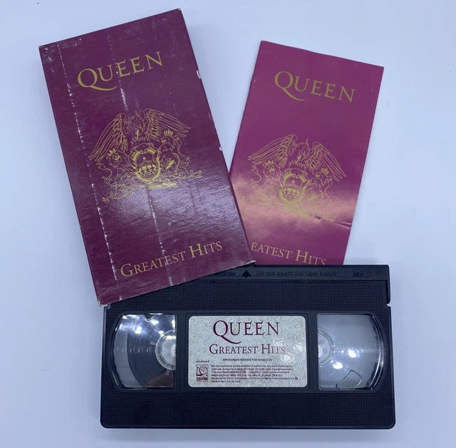 QUEEN VHS TAPE Greatest Hits Freddie Mercury Bohemian Rhapsody We Will