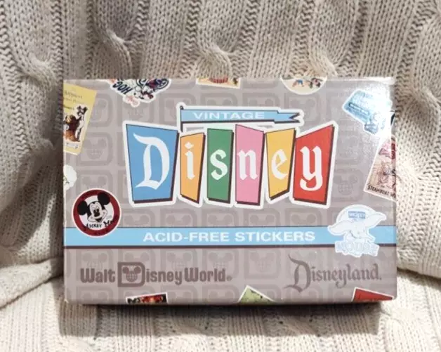 25 Walt Disney World Disneyland Acid-Free Vintage Disney Parks Stickers Box Set