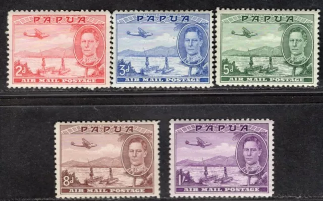 PAPUA 1939/41 AIR MAIL STAMP Sc. # C 10/4 MH