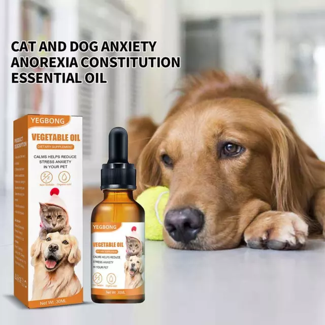 Pet Calming Essential Oil Anxiety Stress Pain Relief Care Essence Pet O2G2