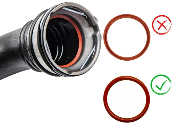 Joint Torique Turbo Intercooler 3C0145117F – Anneau D'Étanchéité Caoutchouc Vert Pour VW Audi Skoda Seat – Remplacement Fiable