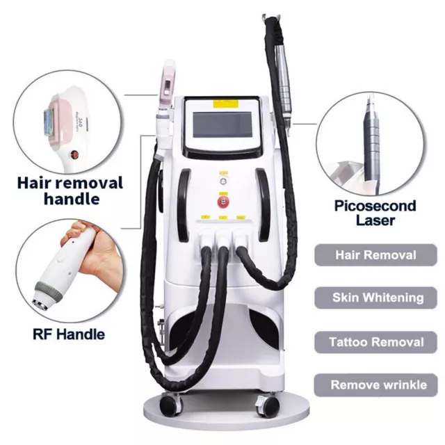 3IN1 SHR IPL Laser Hair Removal Machine Nd Yag Picosecond Laser Tattoo Removal